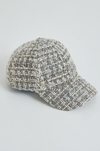 Casquette tweed femme