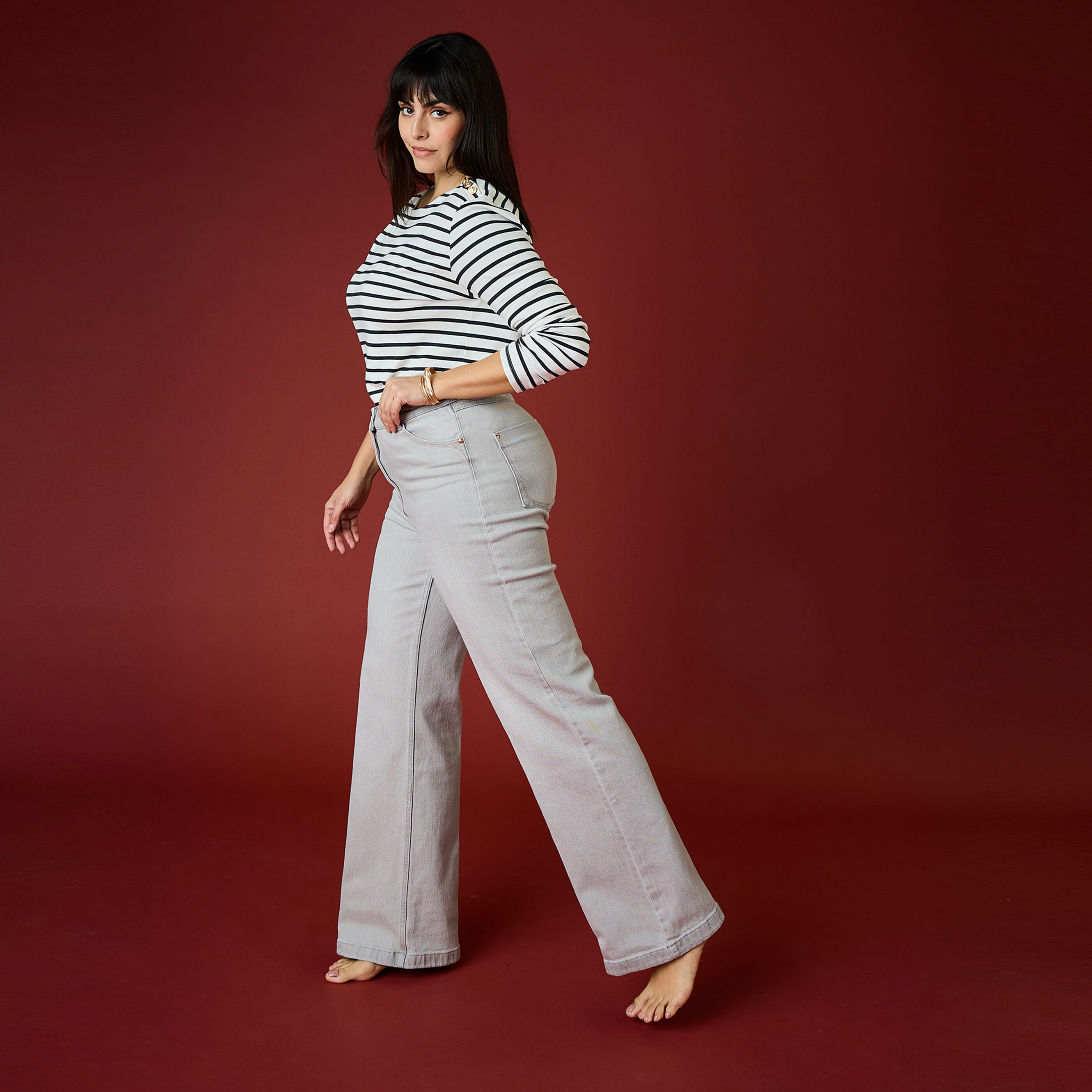 Jean flare WOODSTOCK F02 femme