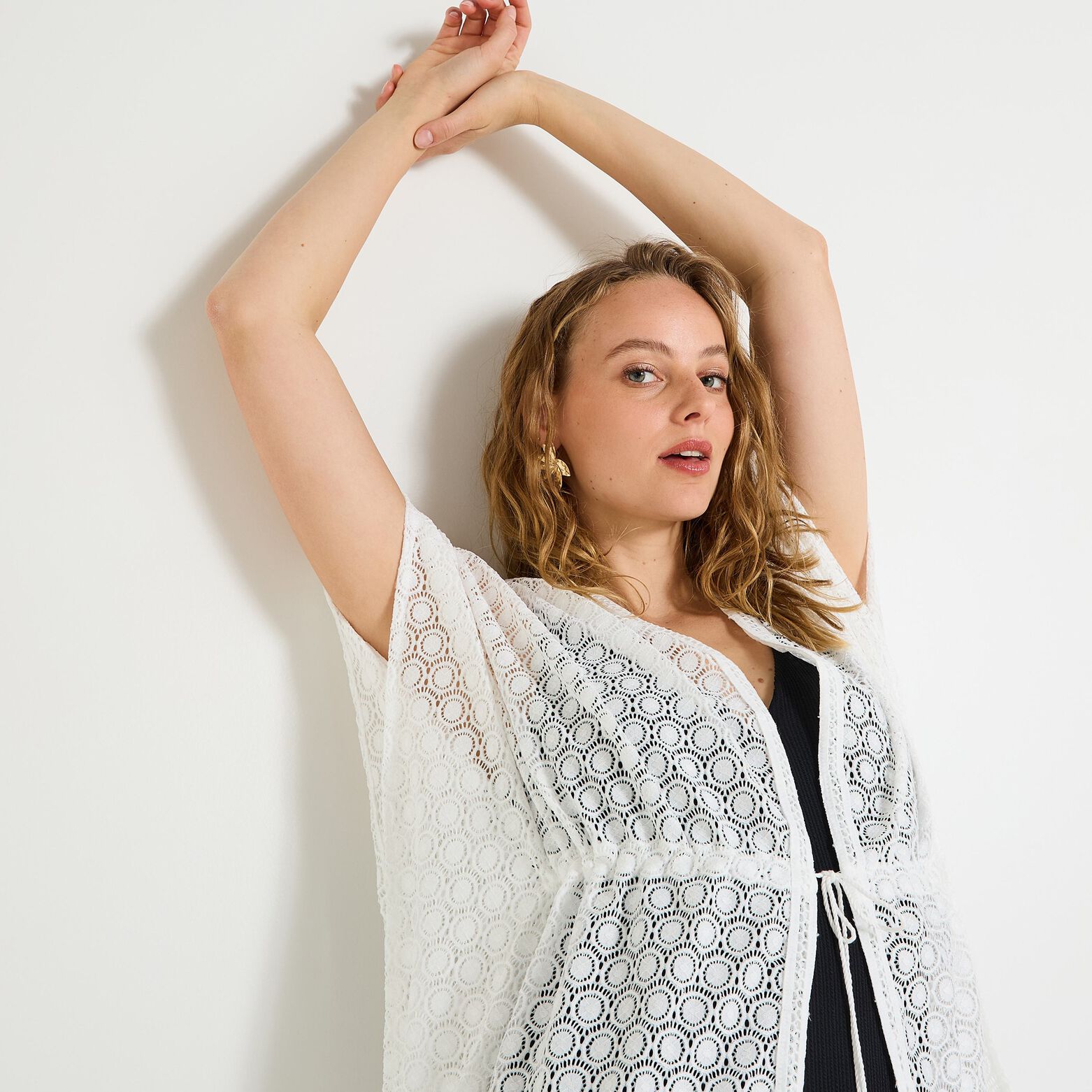 Pareo en crochet femme