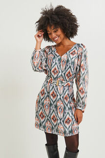 Robe col V femme