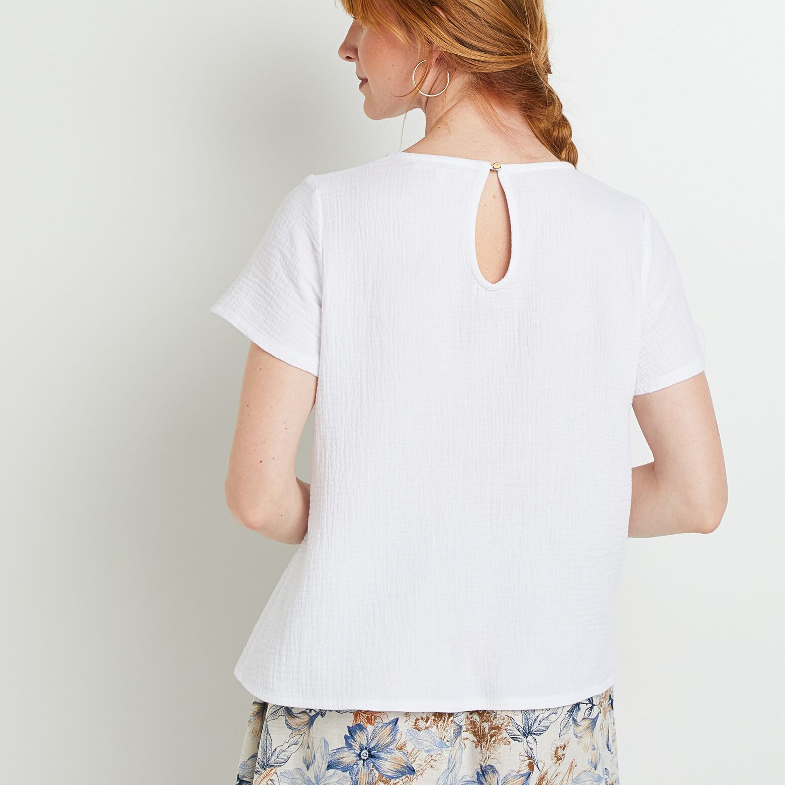 Blouse manches courtes femme