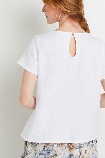 Blouse manches courtes femme