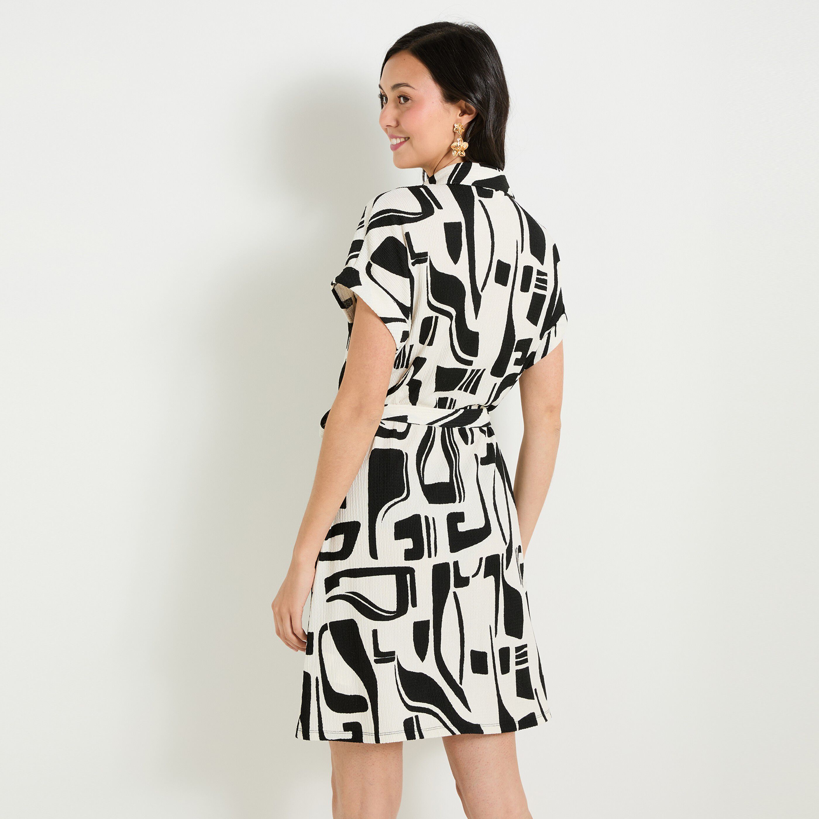 Robe imprim&eacute;e femme