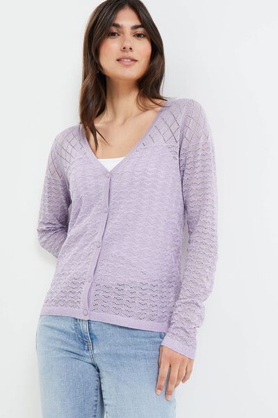 Gilet ajouré femme