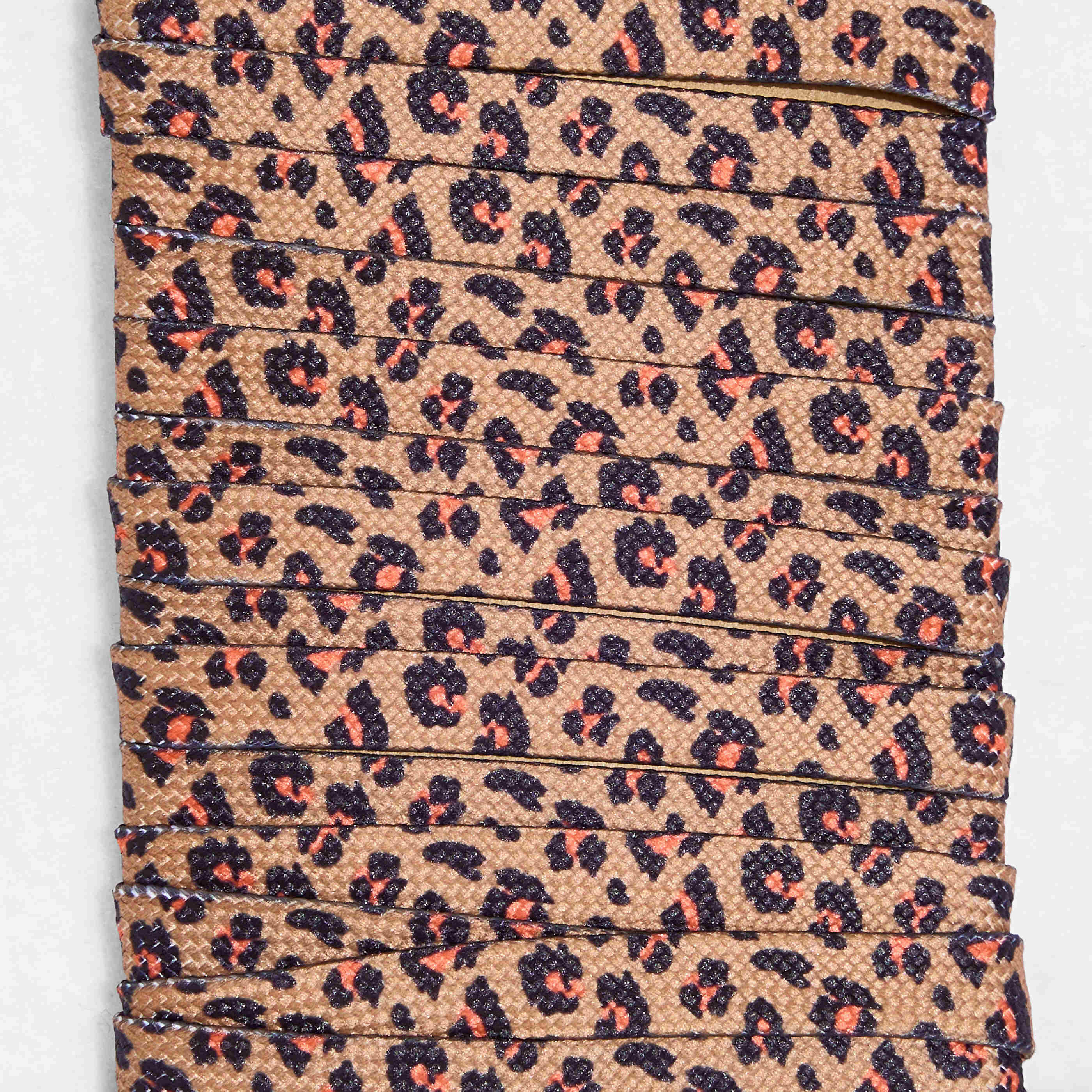 Paire de lacets imprim&eacute; l&eacute;opard femme