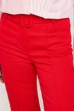 Pantalon flare rouge femme