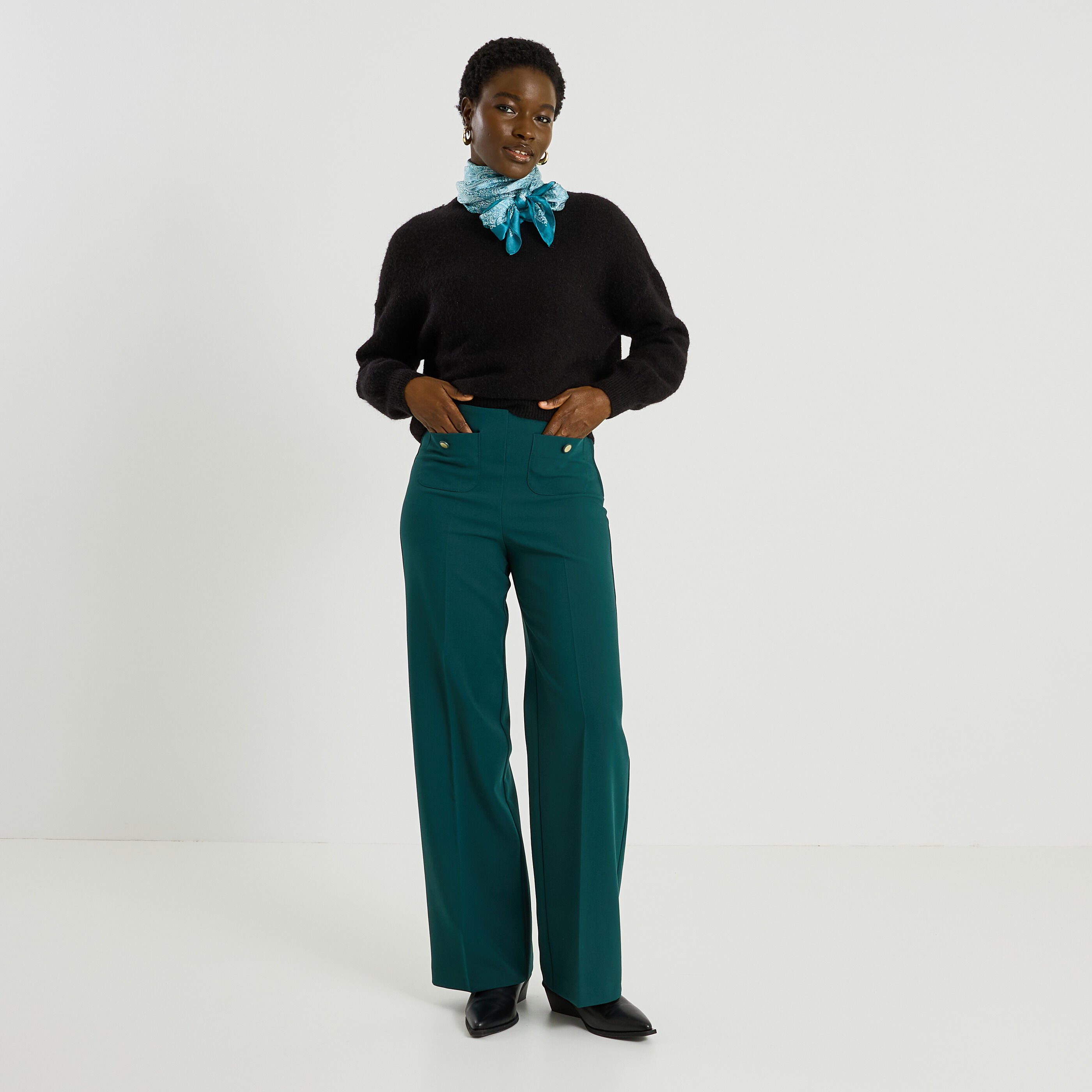 Pantalon large femme