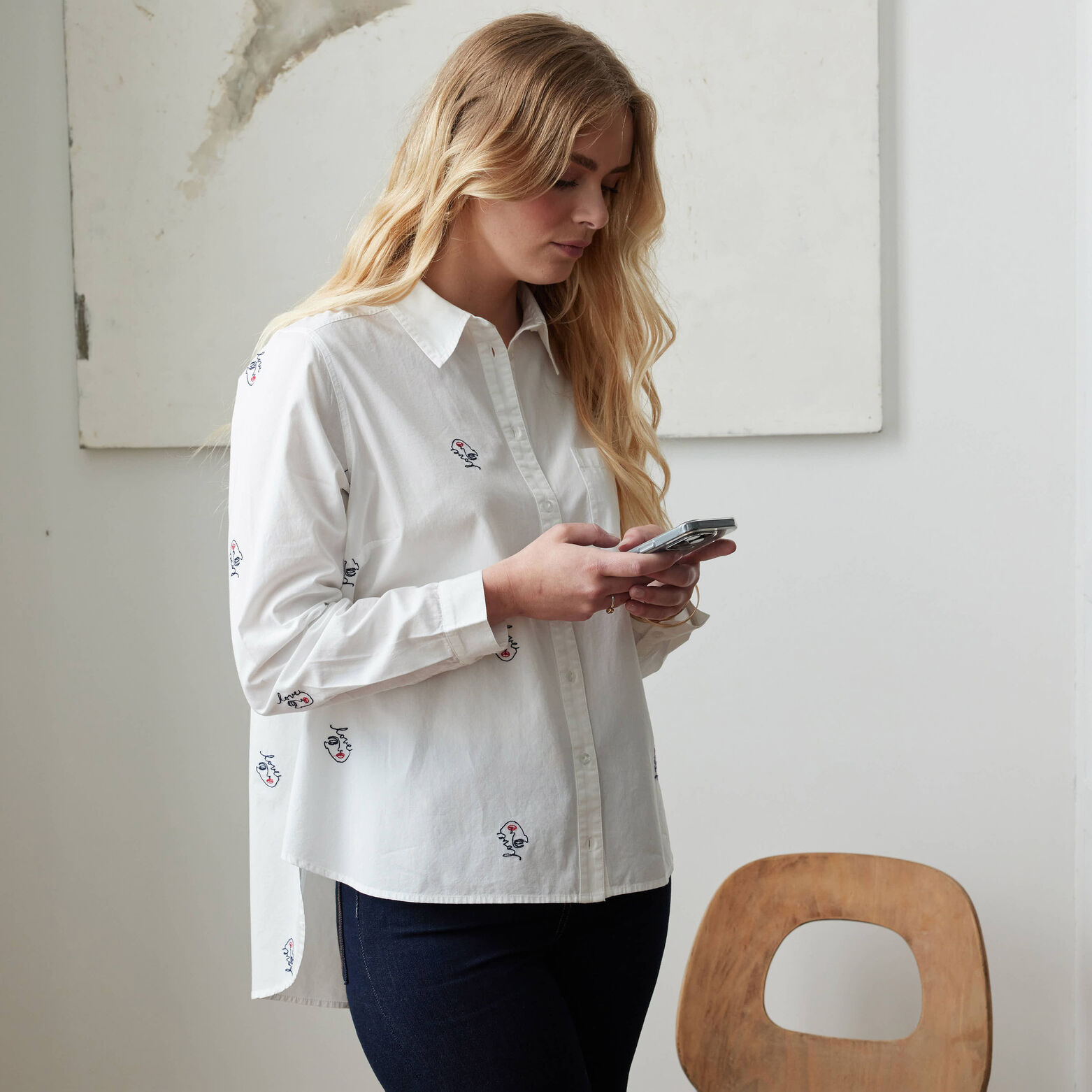 Chemise imprimée femme