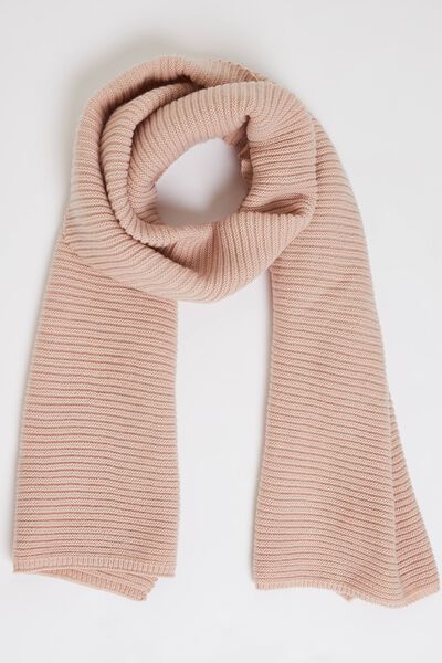 Echarpe unie tricotée femme