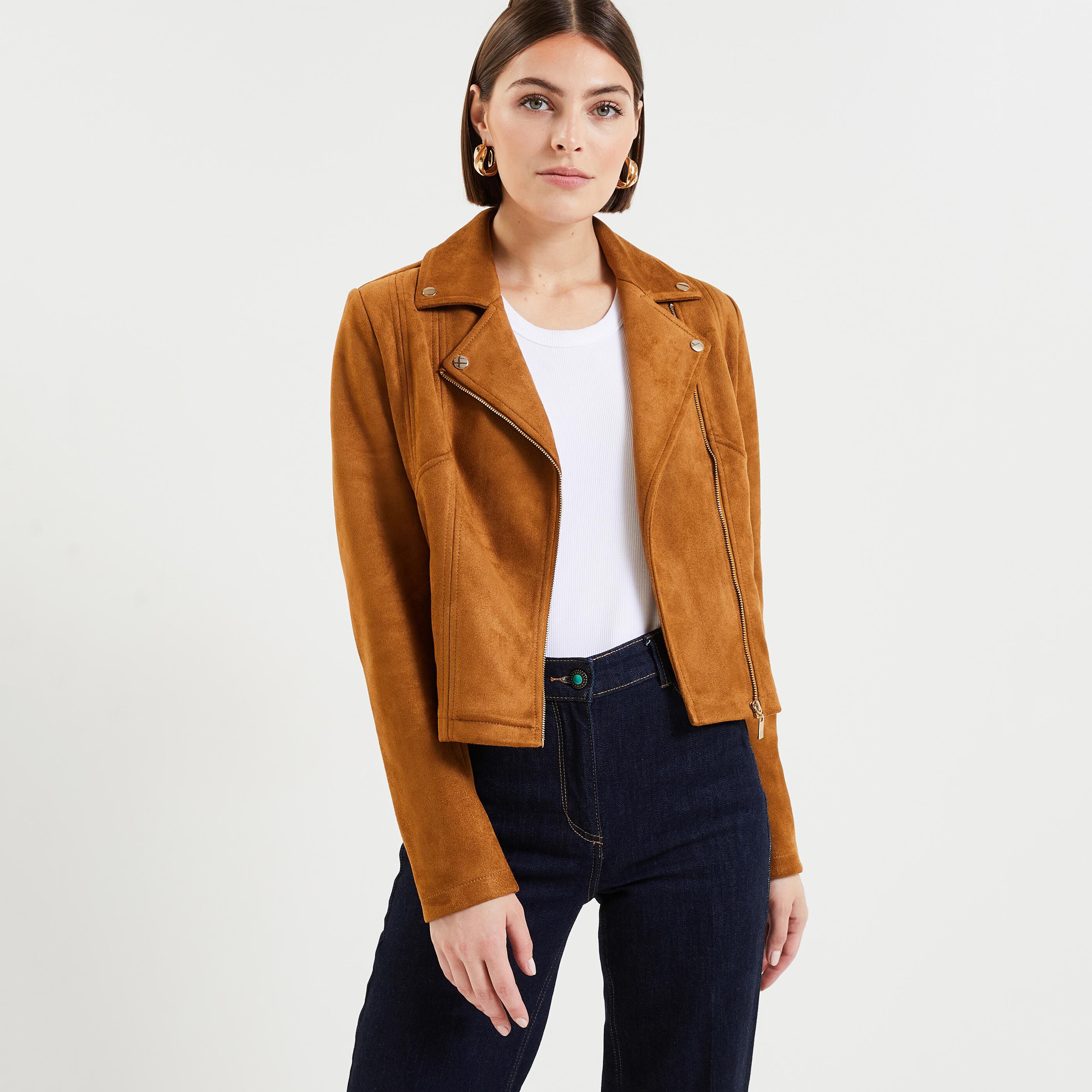 Veste suedine femme longue sales