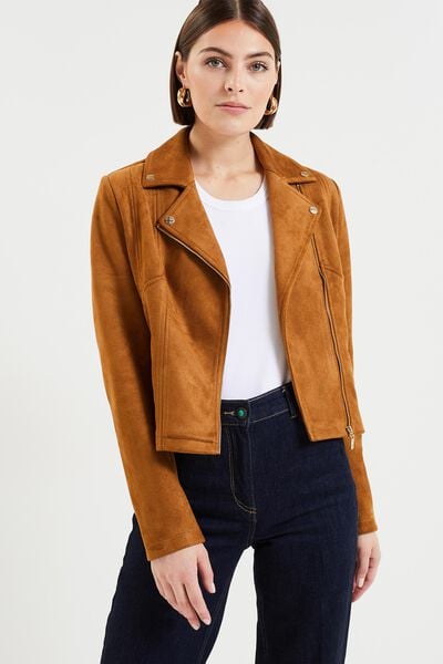 Blouson suedine femme