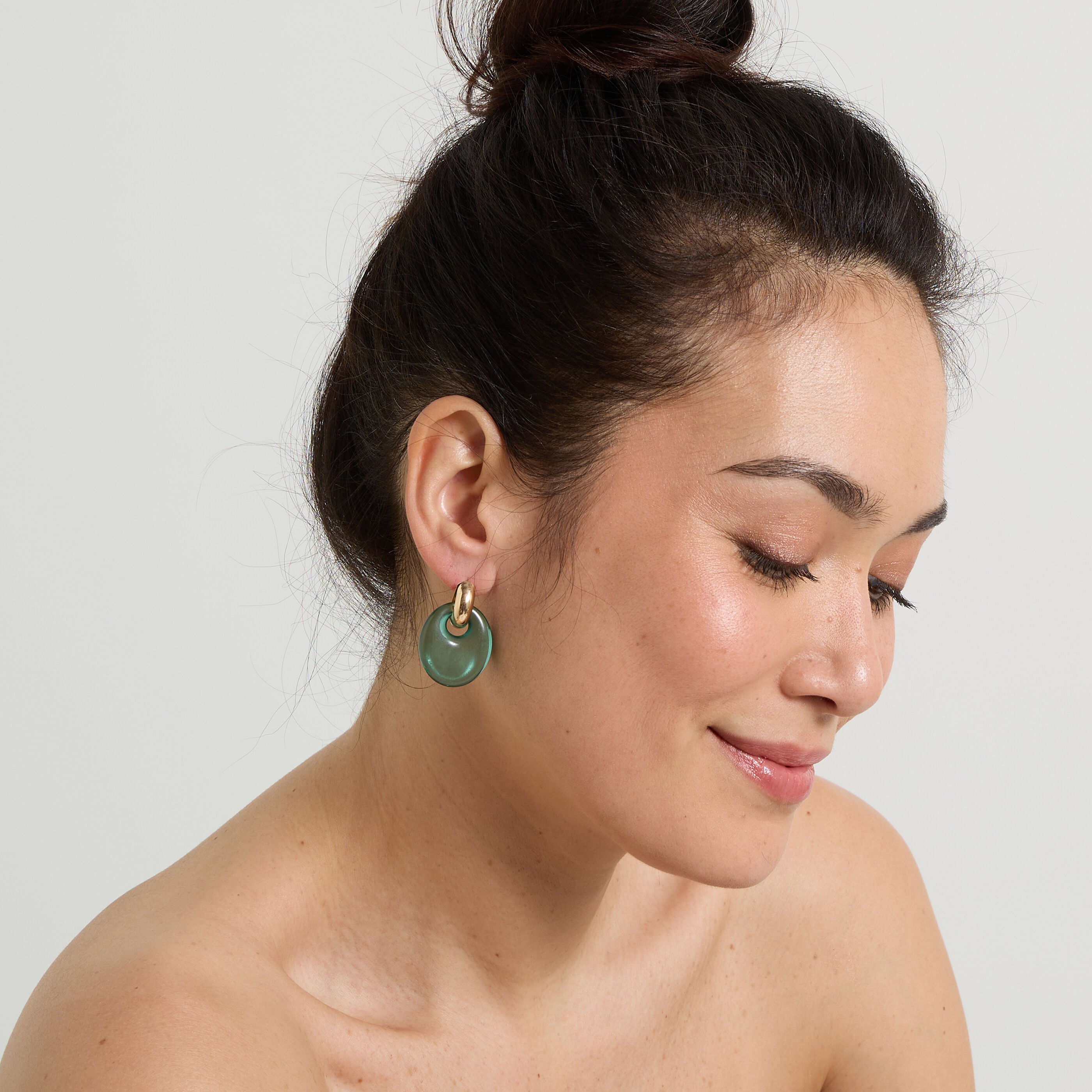 Boucles d'oreilles ovales femme