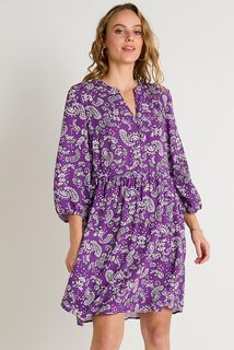 Robe fluide imprimée femme