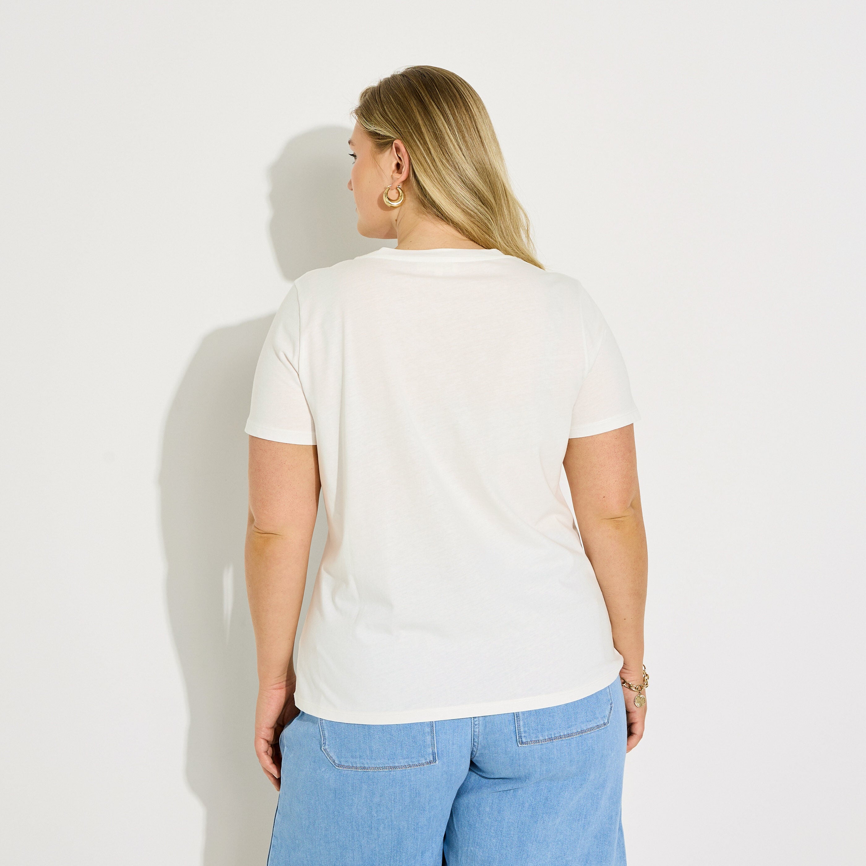 T-shirt col rond imprim&eacute; crabe femme