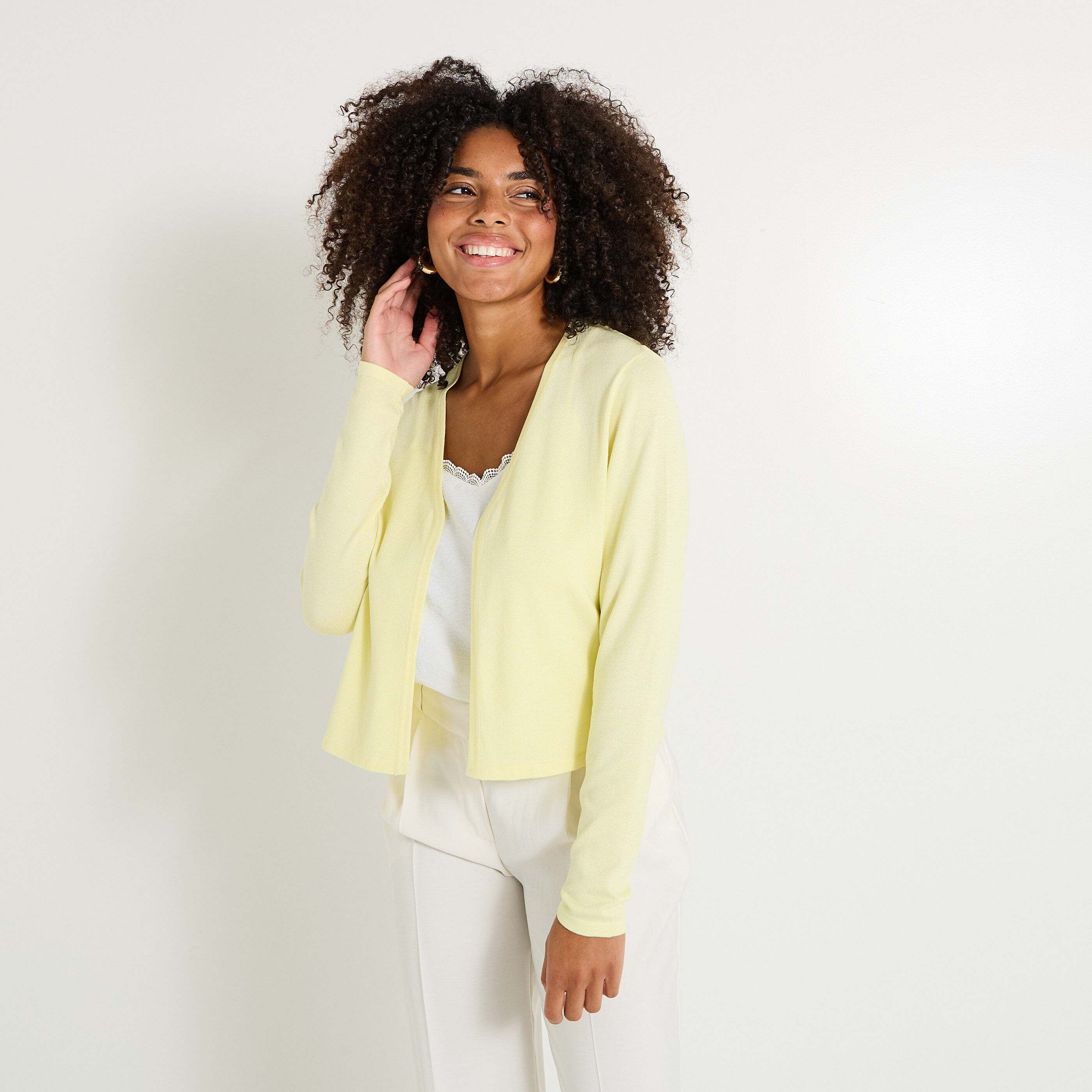 Gilet manches longues femme