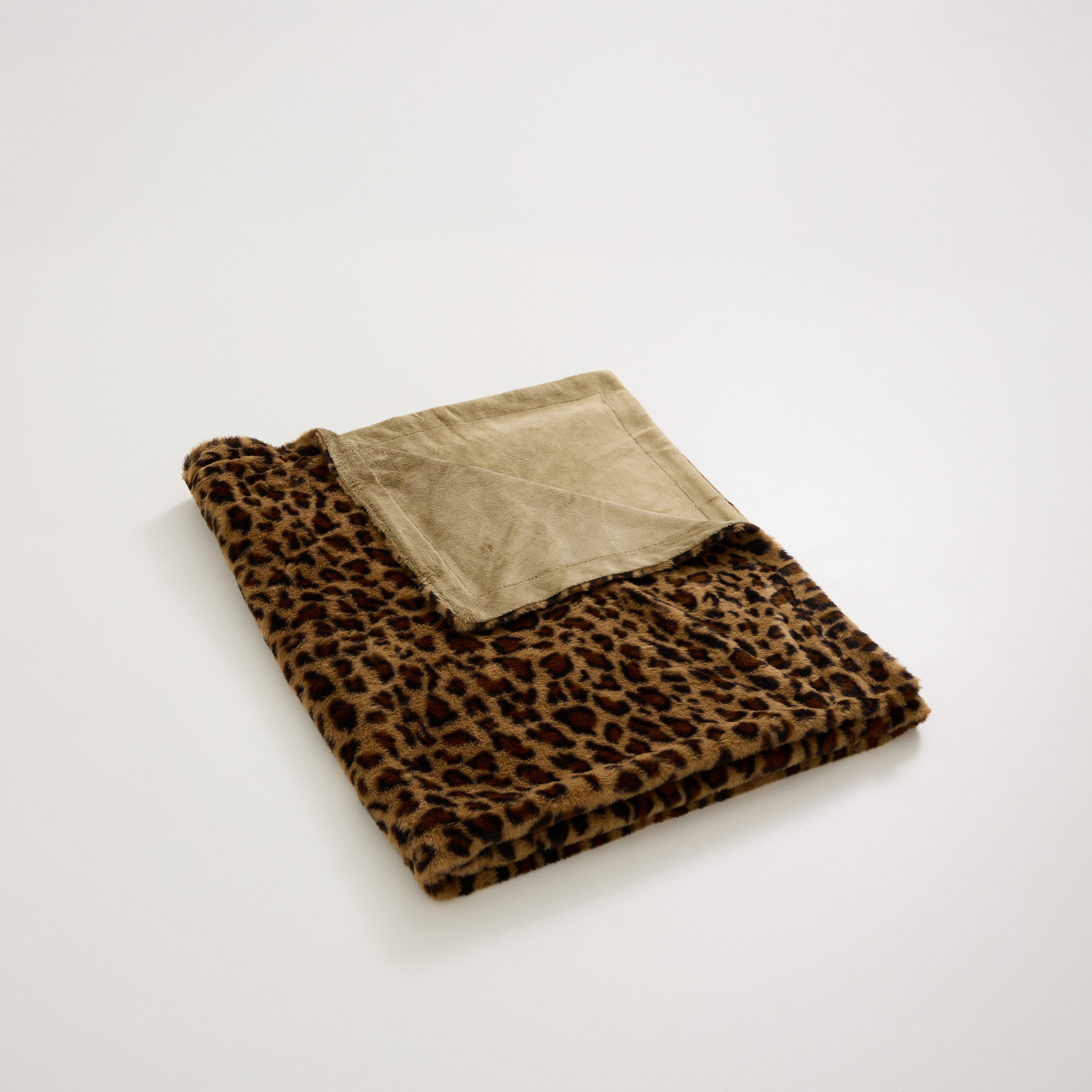 Plaid doux et chaud imprim&eacute; l&eacute;opard
