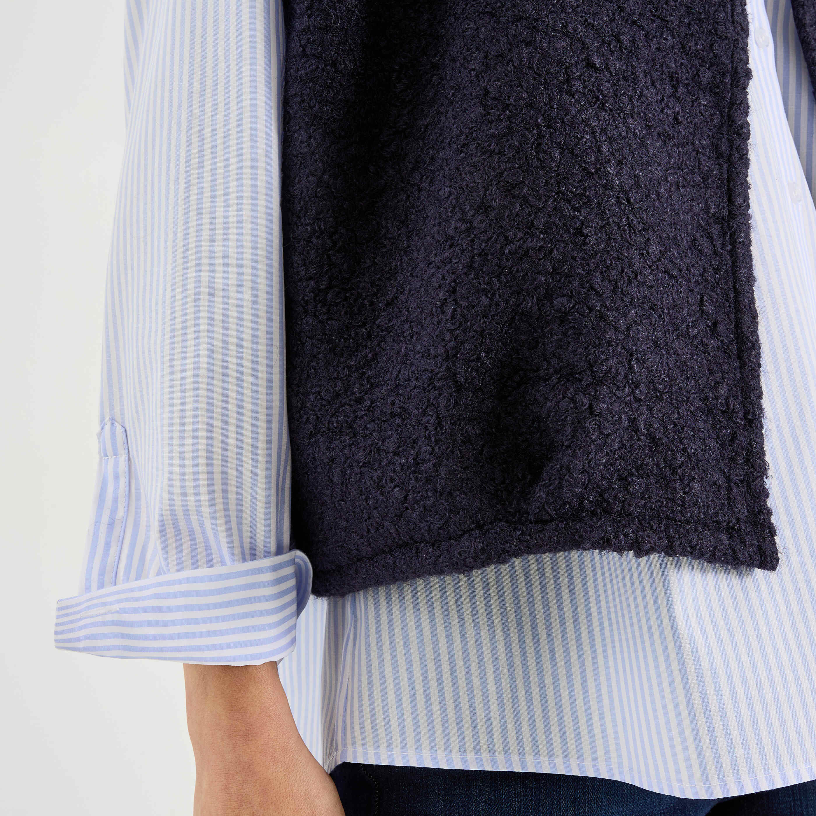 Gilet sans manches en maille femme