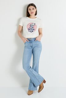 T-shirt col rond femme