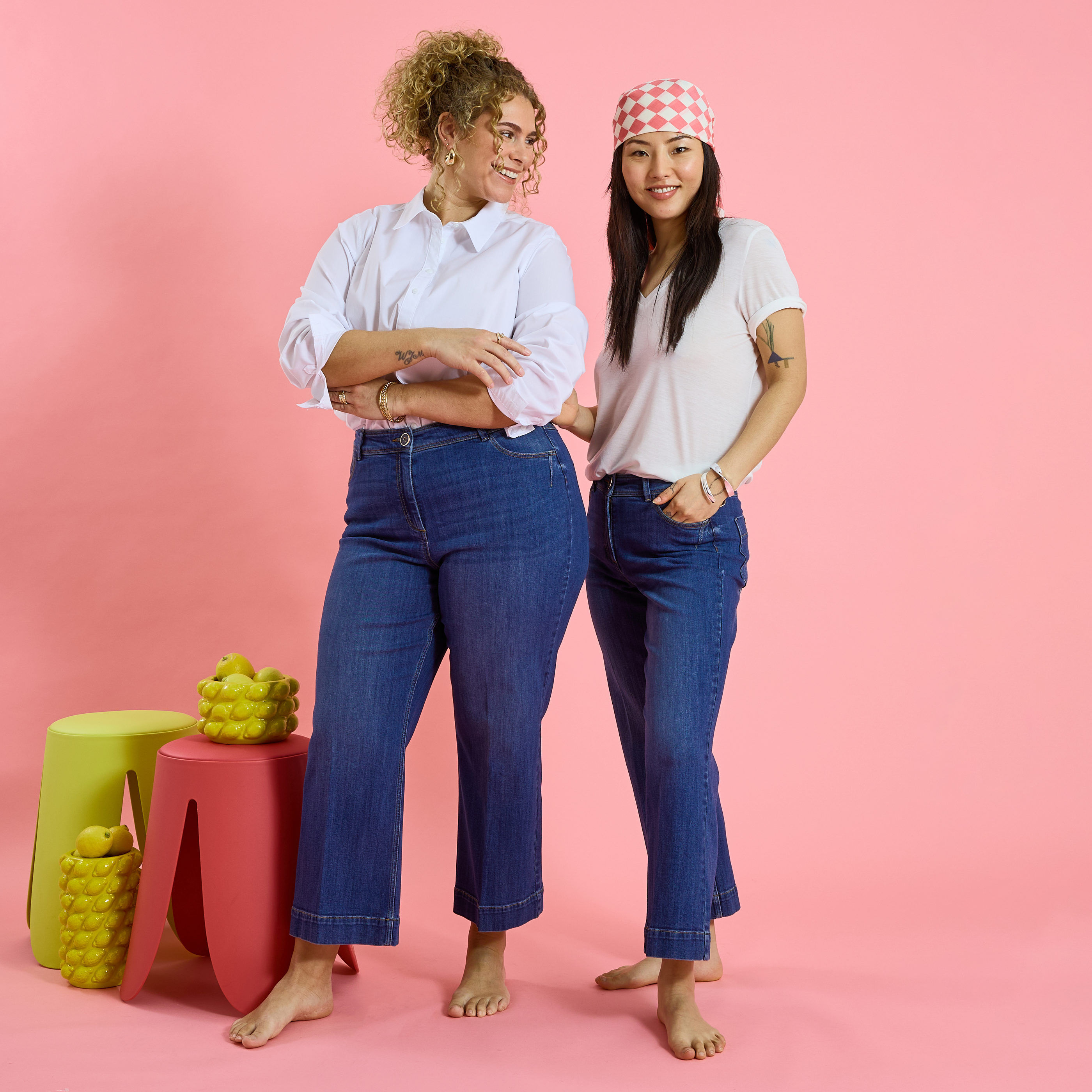 Jean flare raccourci KANSAS RF02 femme