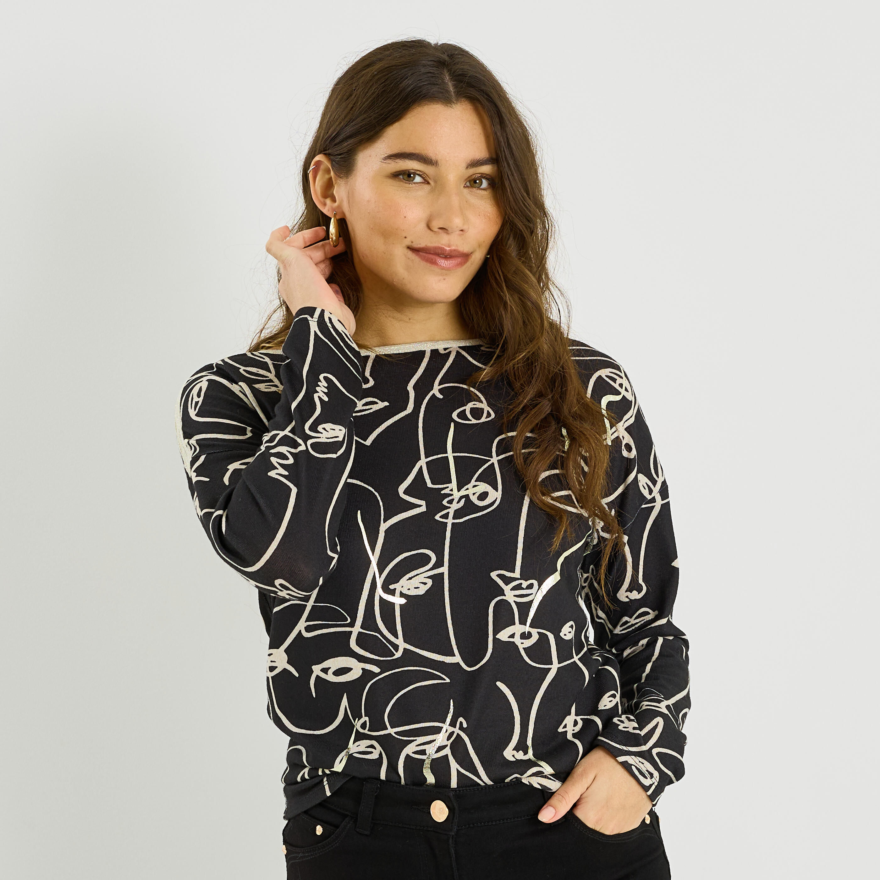 T-shirt manches longues femme