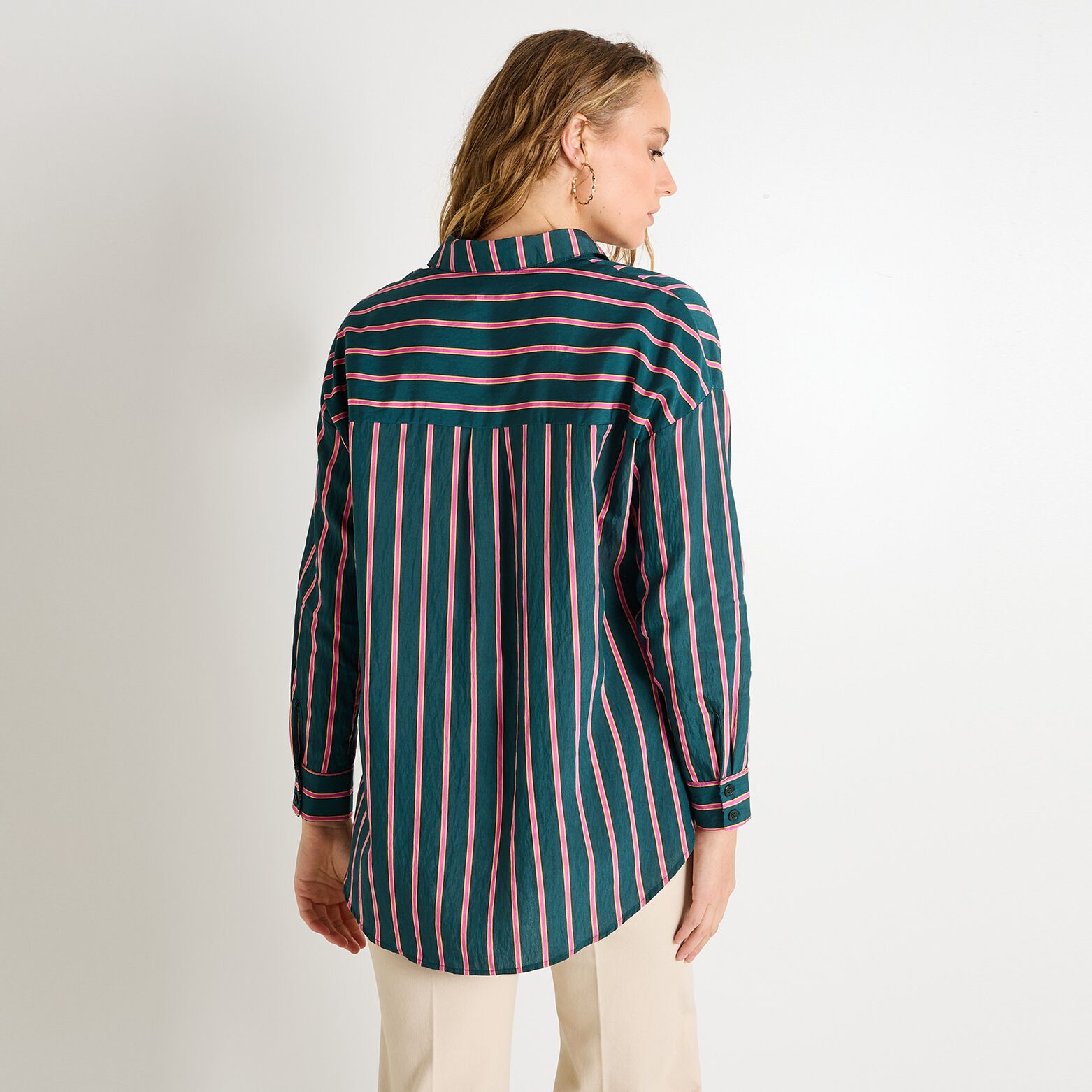 Chemise à rayures femme