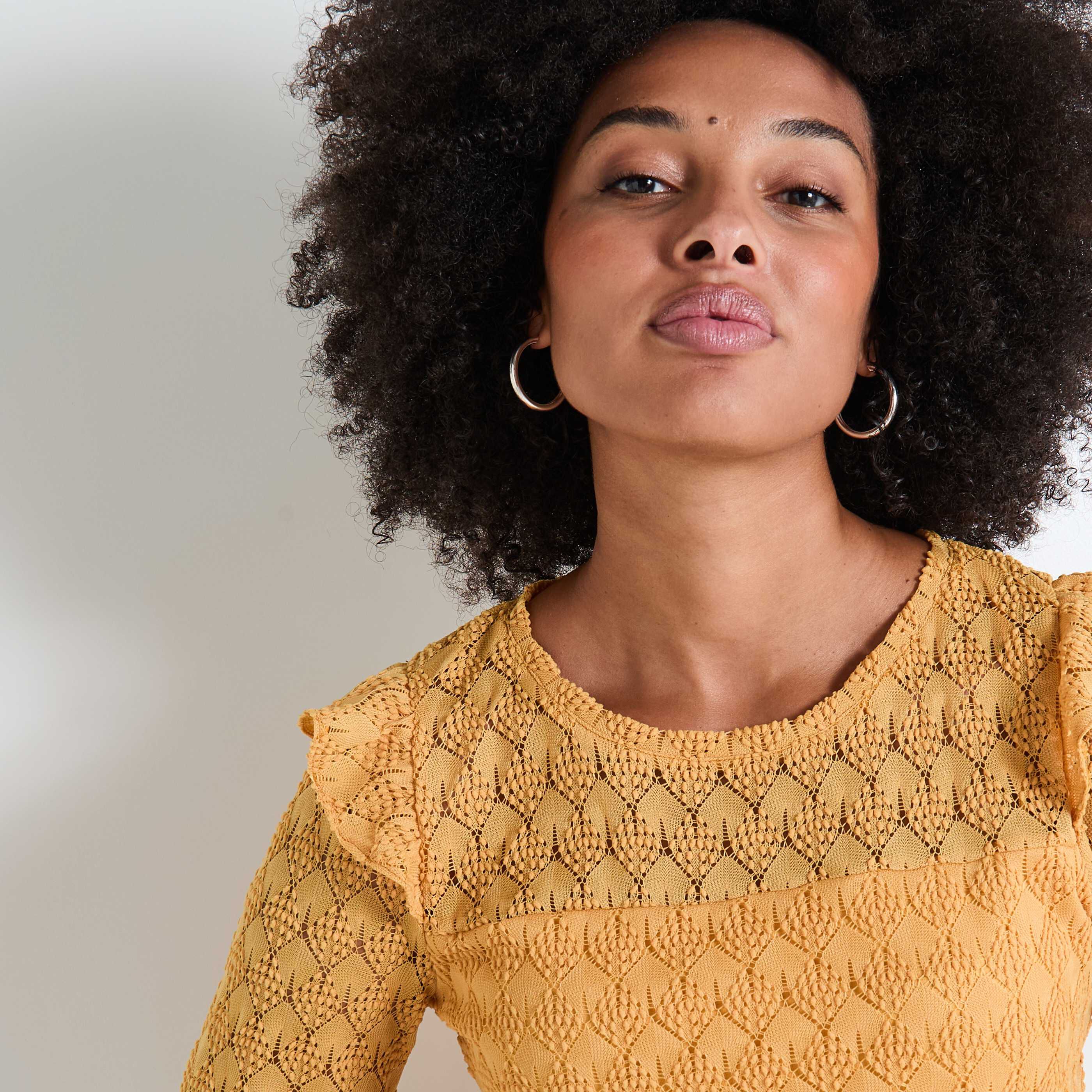 T-shirt col bateau femme