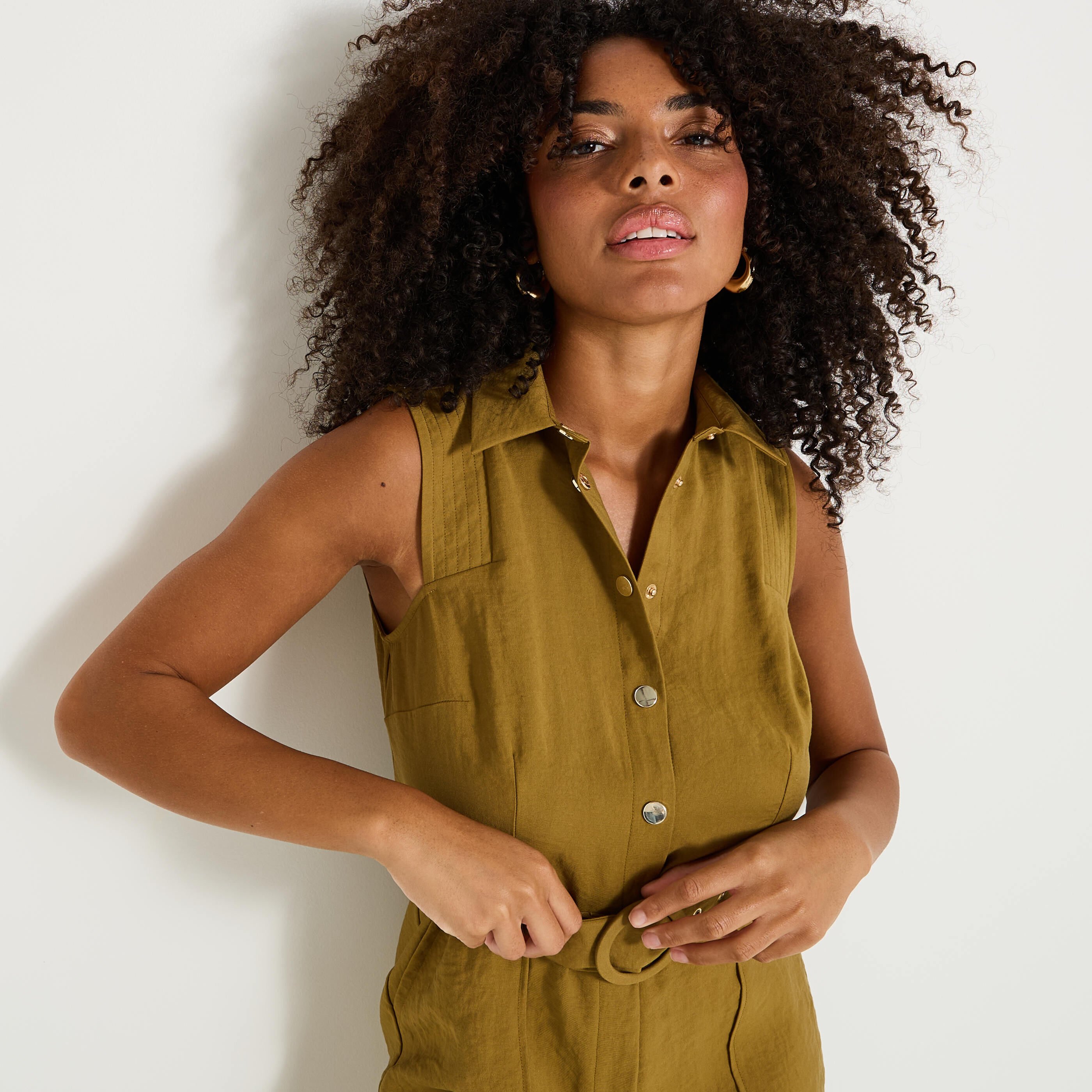 Combinaison sans manches femme