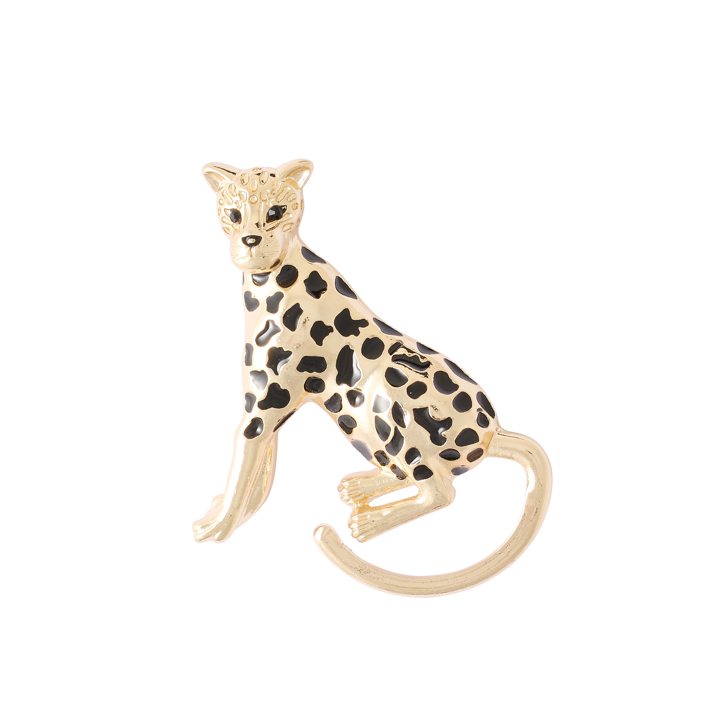 Broche forme l&eacute;opard