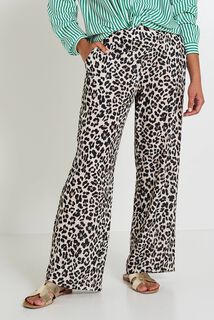Pantalon léopard fluide femme
