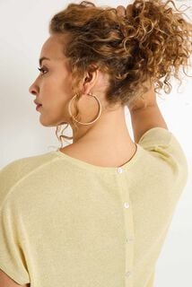 Pull manches courtes femme