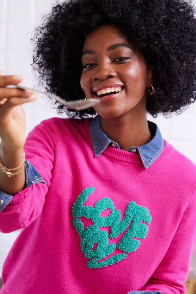 Pull love femme