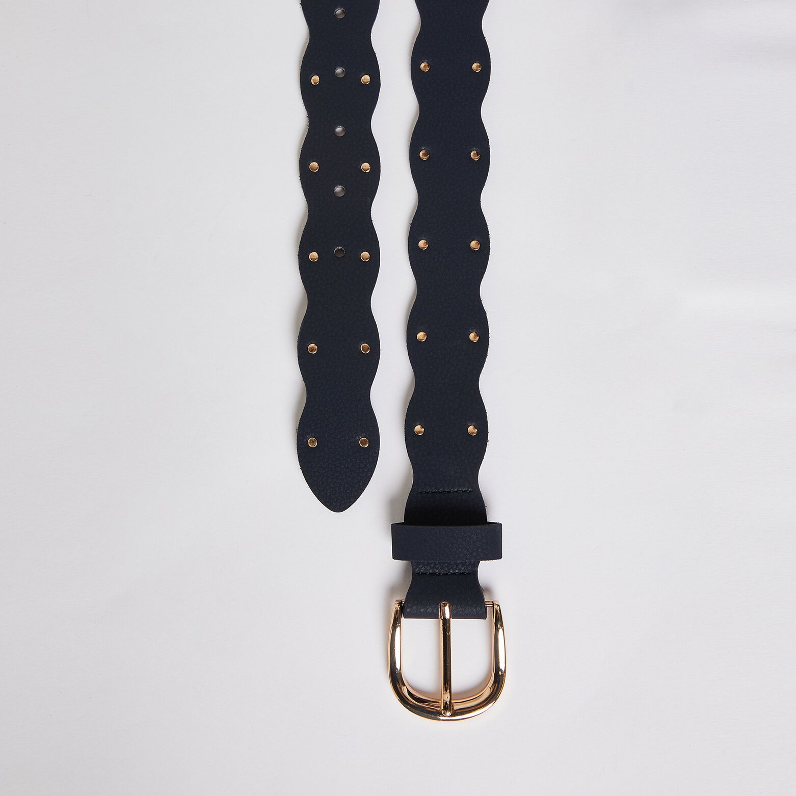 Ceinture à bords ondulés femme