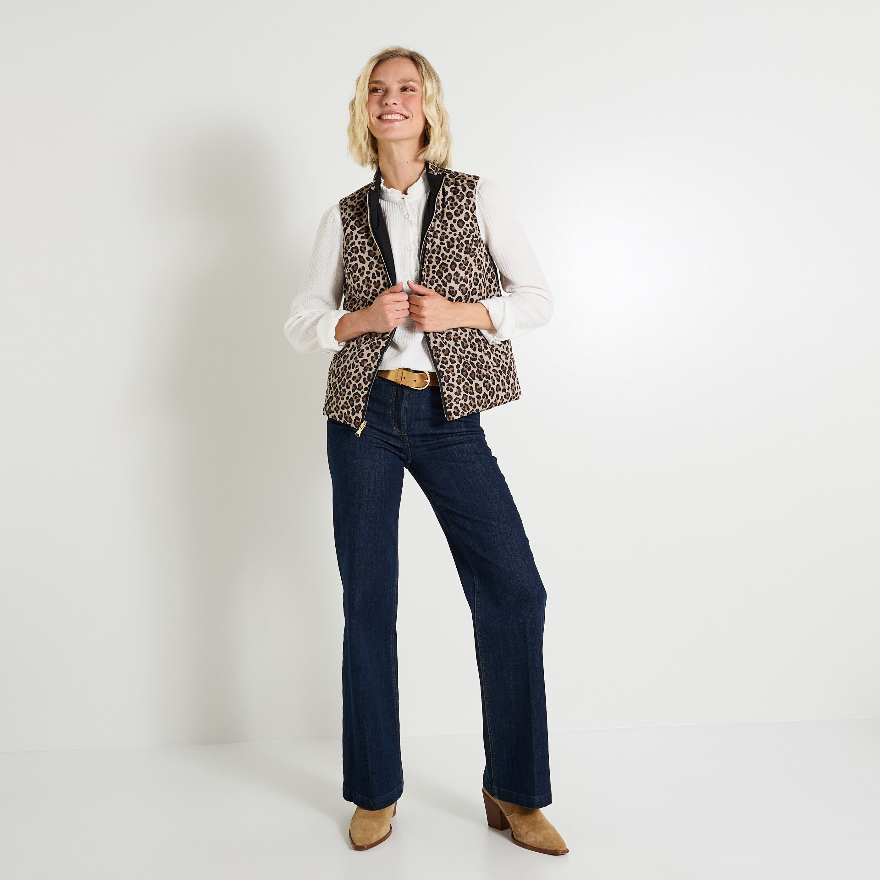 Doudoune sans manches r&eacute;versible femme