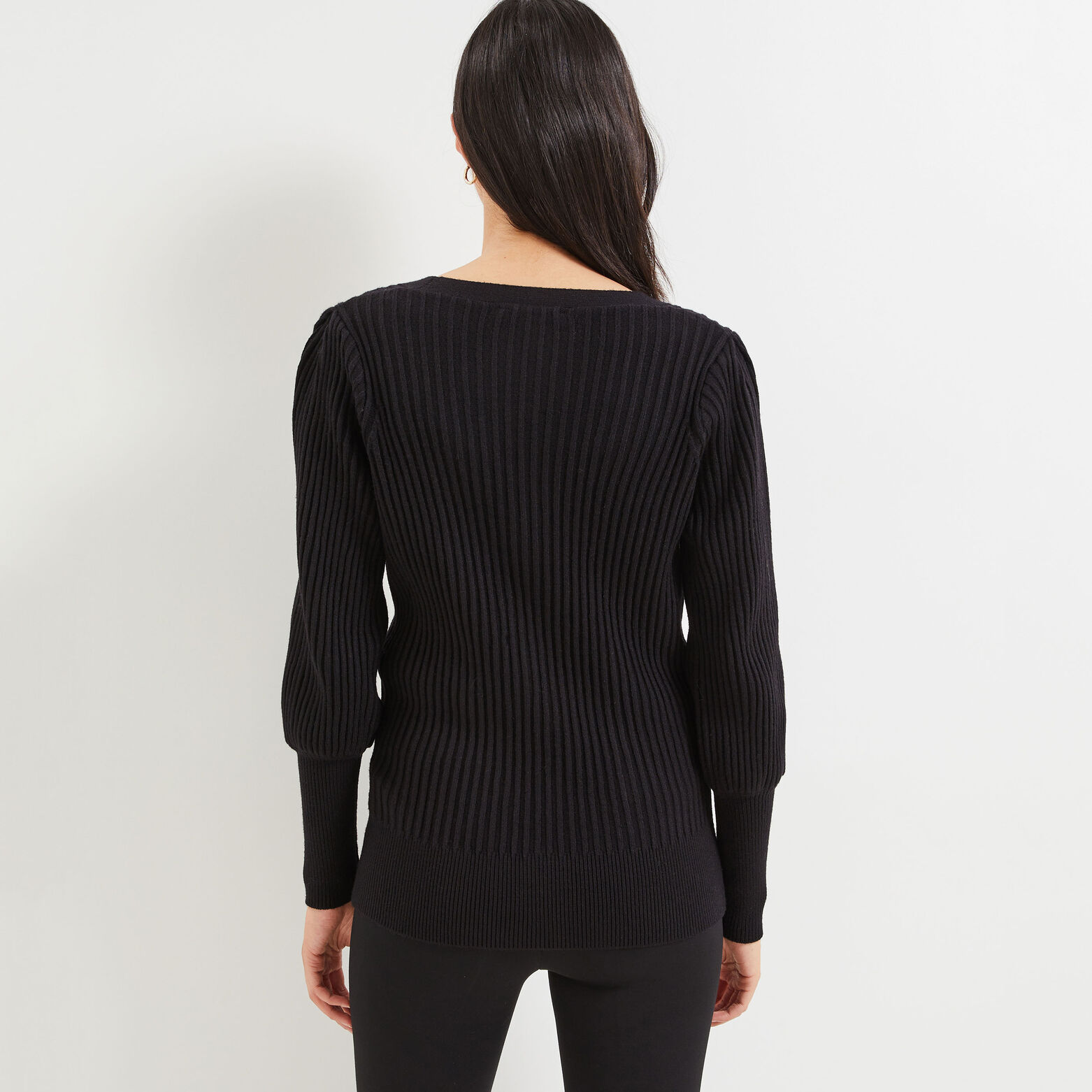 Gilet en maille cotelée