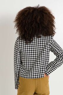 Veste tweed col chemise femme