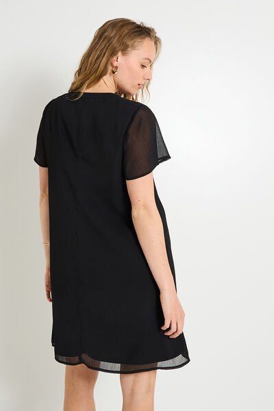 Robe manches courtes femme
