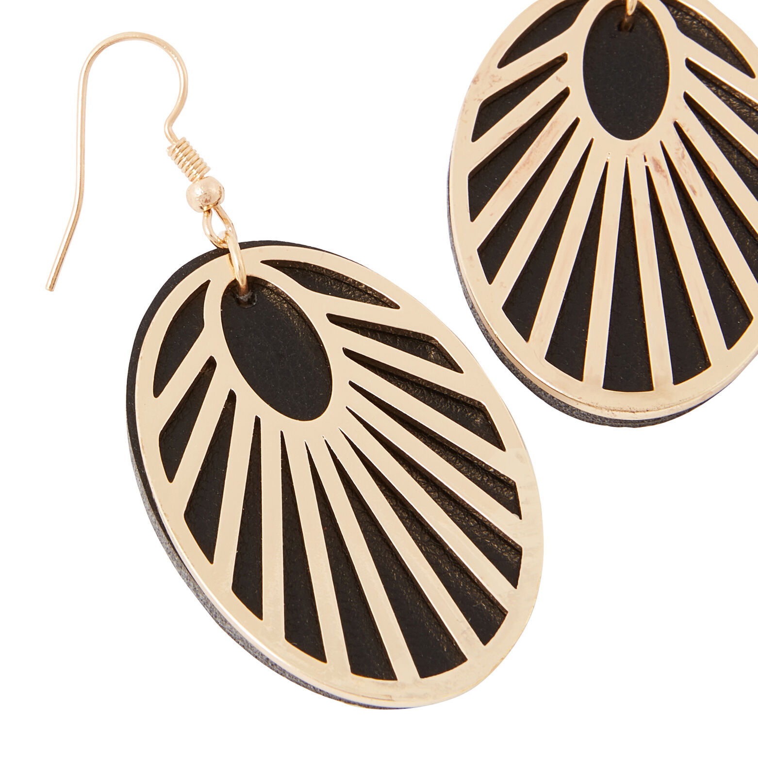 Boucles d'oreilles disques rayonnants