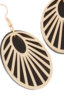 Boucles d'oreilles disques rayonnants