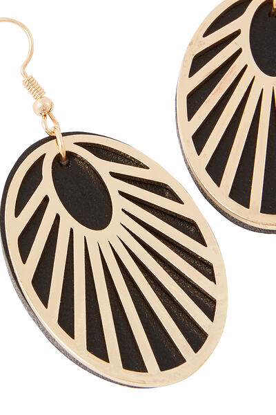 Boucles d'oreilles disques rayonnants