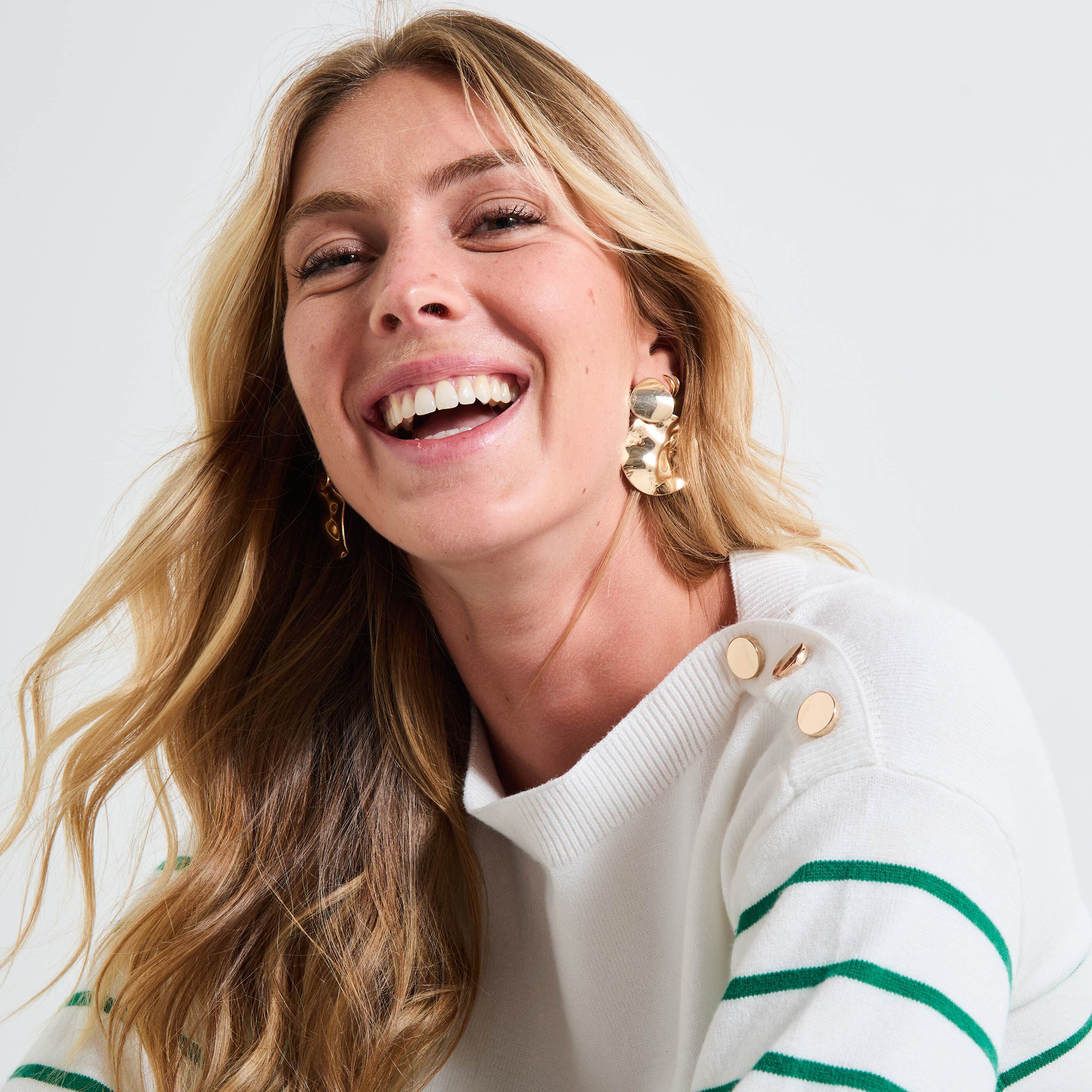 Pull col bateau femme