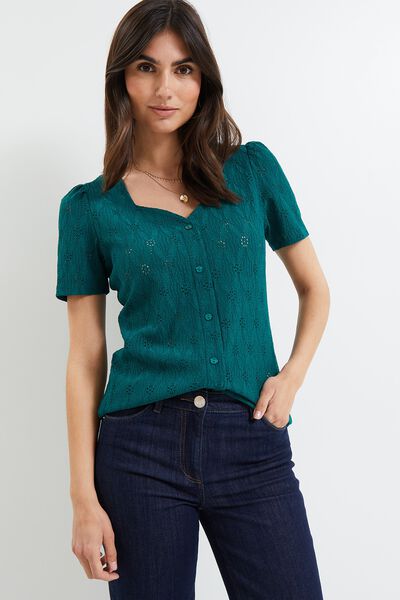 Tshirt maille ajourée femme