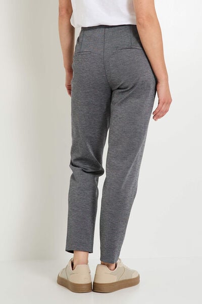 Pantalon cigarette en maille femme