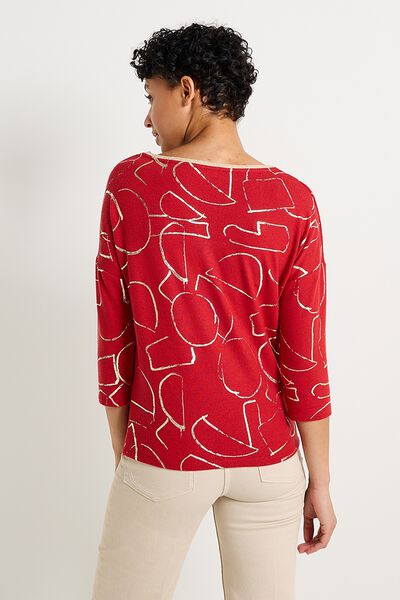 T-shirt col V femme