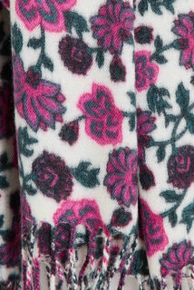 Écharpe motif fleurale