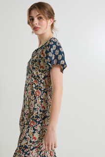 Robe longue imprimée femme