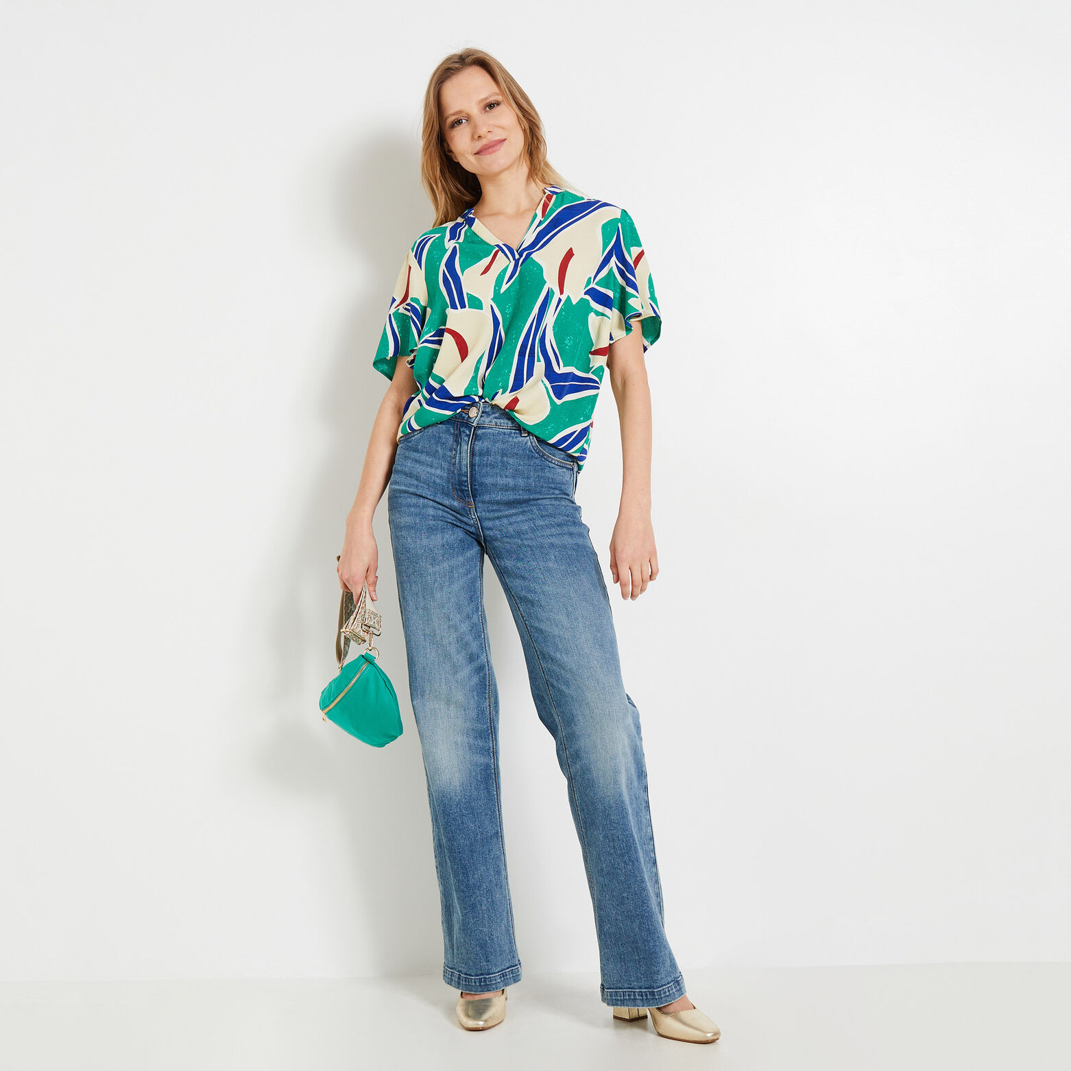 Blouse imprimée femme