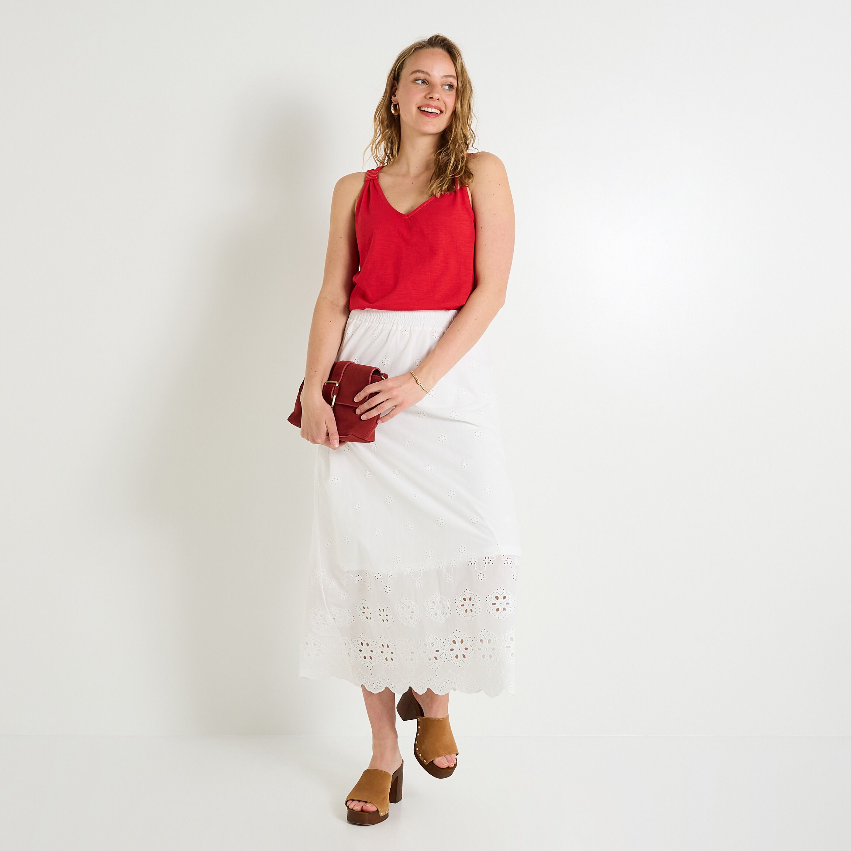 D&eacute;bardeur col V femme