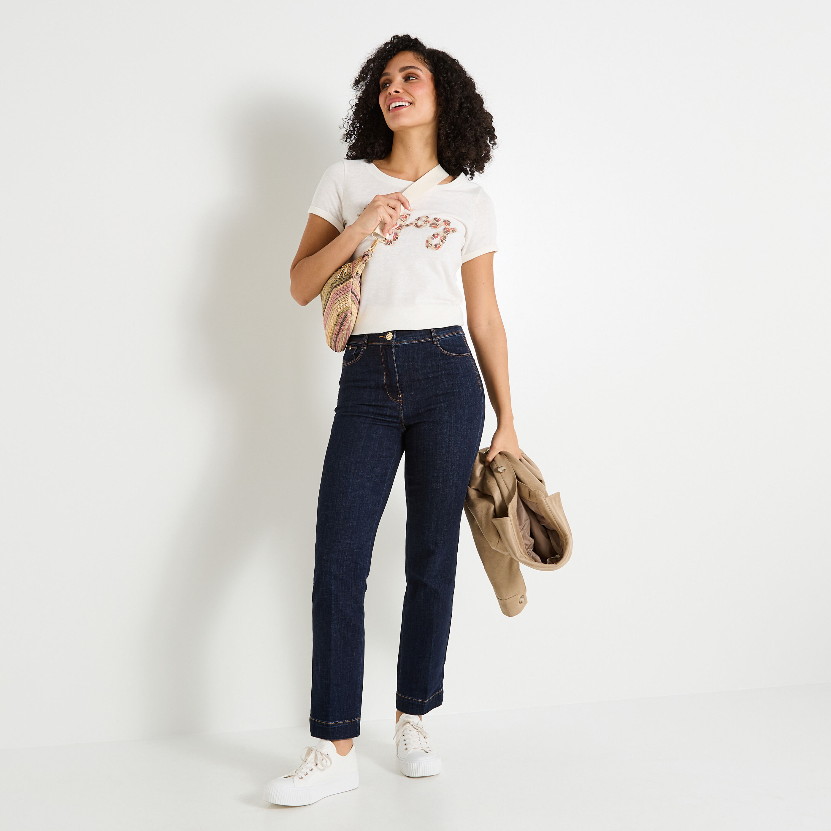 T-shirt col rond femme