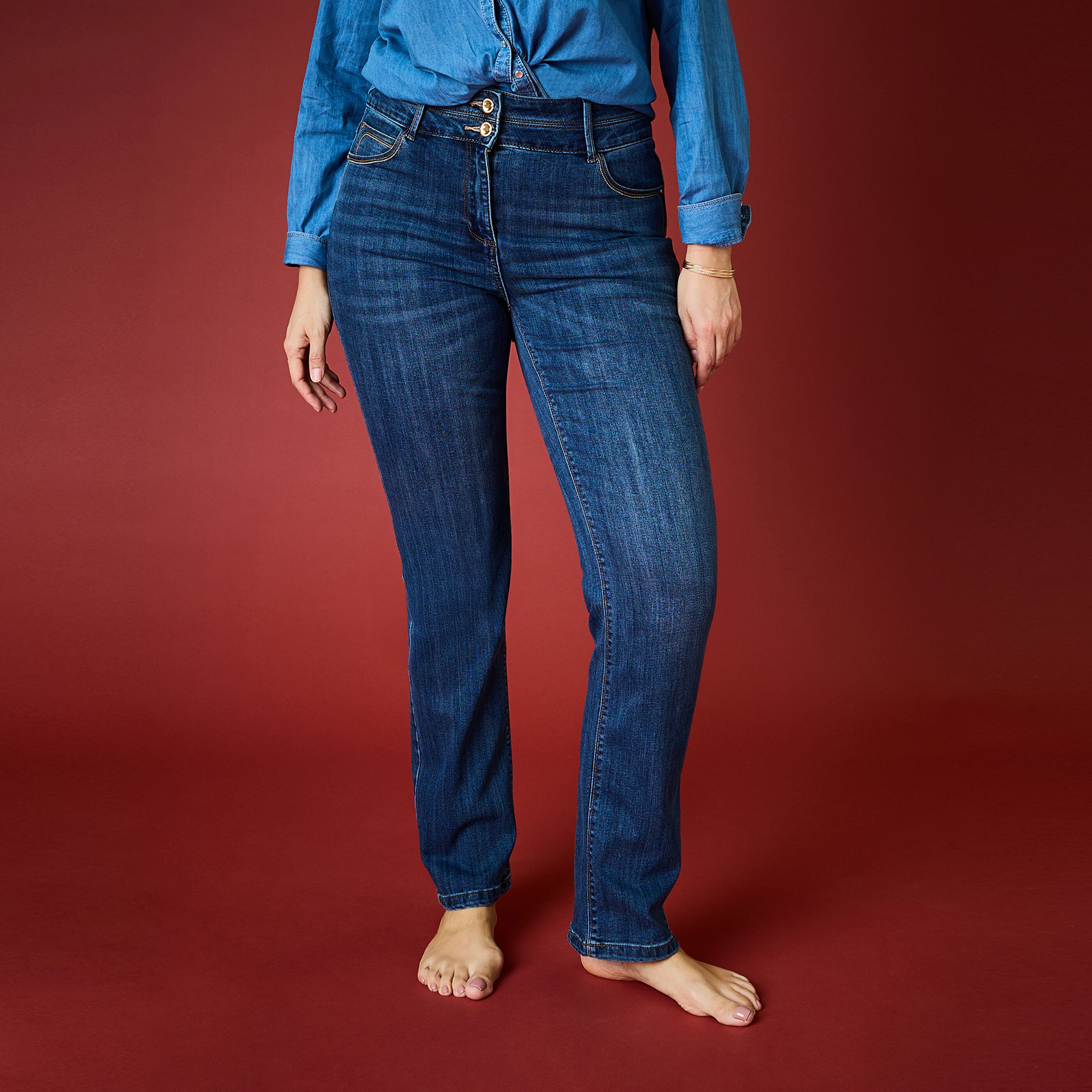 Jean droit ROME D02 femme