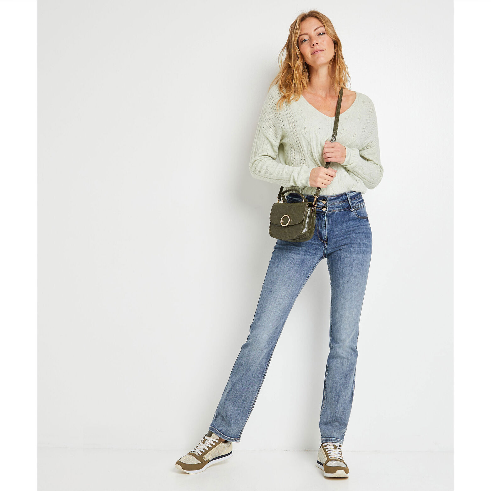 Jean droit taille haute ROME femme